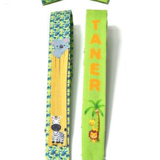 Palmiye Temalı Çocuk Papyon ve Pantolon Askısı