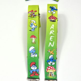 Şirinler Temalı Çocuk Papyon ve Pantolon Askısı