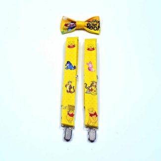 Winnie The Pooh Temalı Çocuk Papyon ve Pantolon Askısı